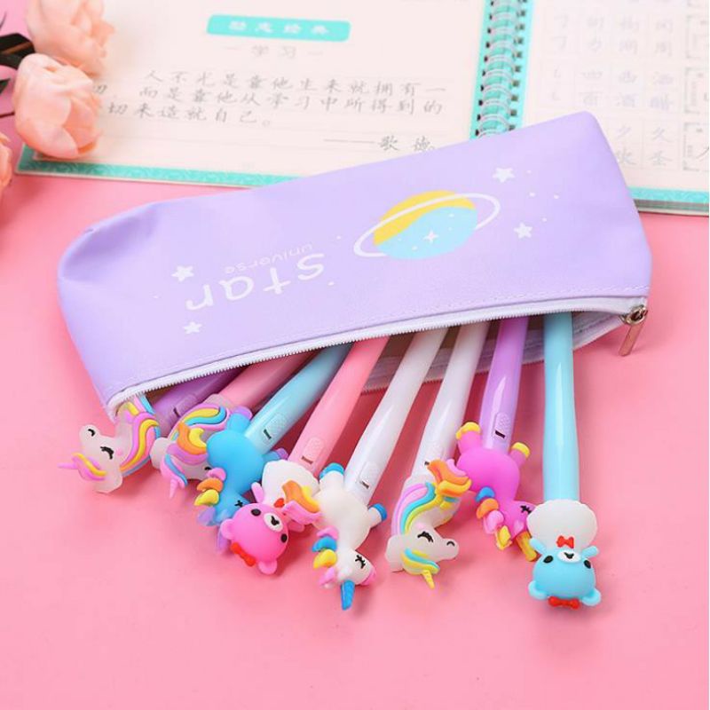 MYUME.STORE||KOTAK PENSIL MOTIF STAR UNIVERSE LUCU UNIK / TEMPAT PENSIL / KOTAK PULPEN PP102-1