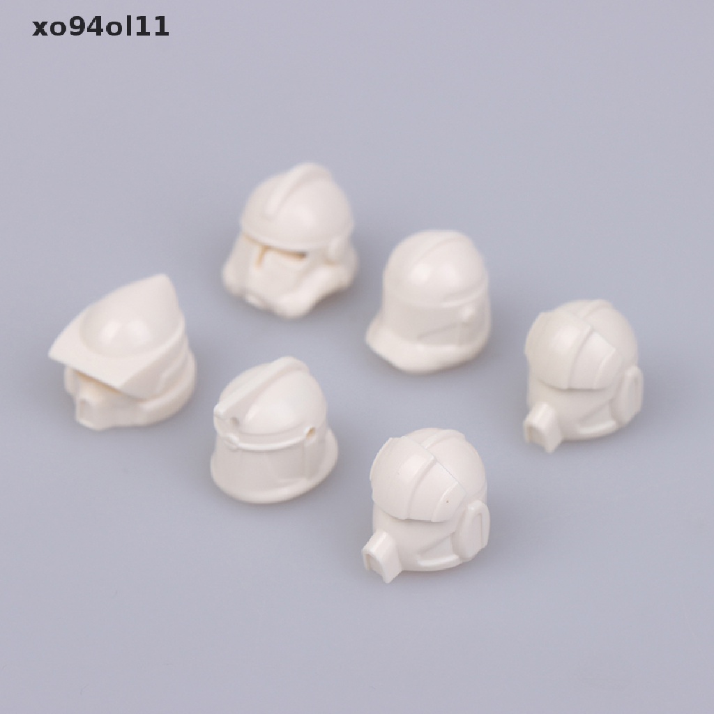 Xo 10Pcs Mainan Balok Bangunsusun Model Lego Bentuk Helm Untuk Anak