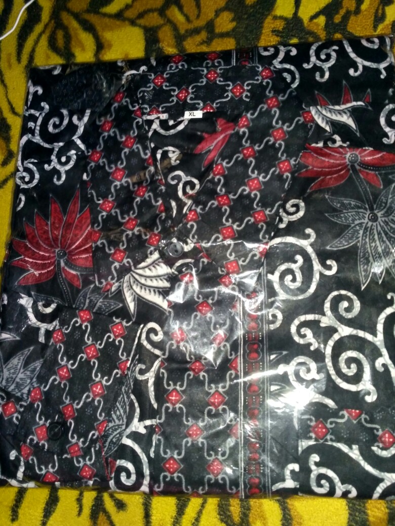 Kemeja Pria Lengan Panjang Motif Kembang Langit