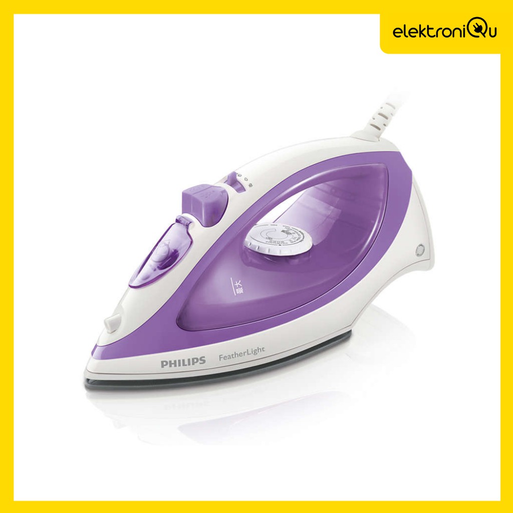 SETRIKA PHILIPS GC-1418/Philips Setrika FeatherLight Steam Iron GC1418 Ungu