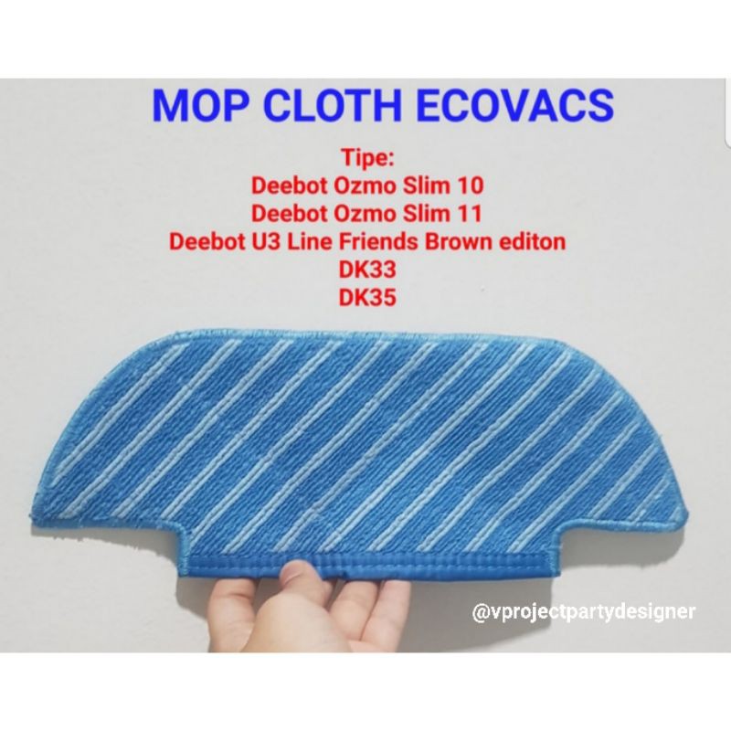 Mopping cloth Ecovacs Ozmo Slim11 / slim10 / Slim U3 brown edition / kain pel / mop cloth