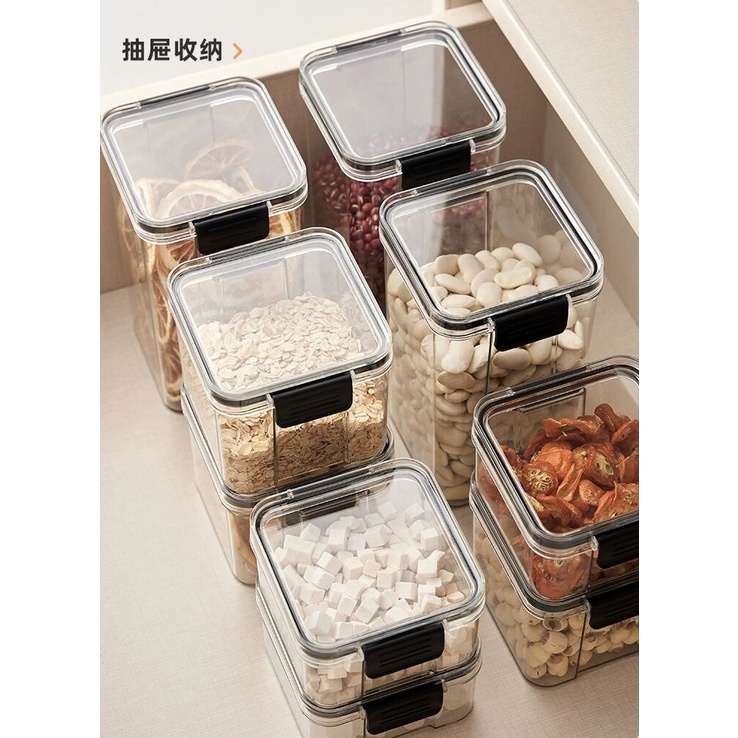 Toples Penyimpanan Cereal Kontainer Makanan Storage Jar Tempat Bumbu