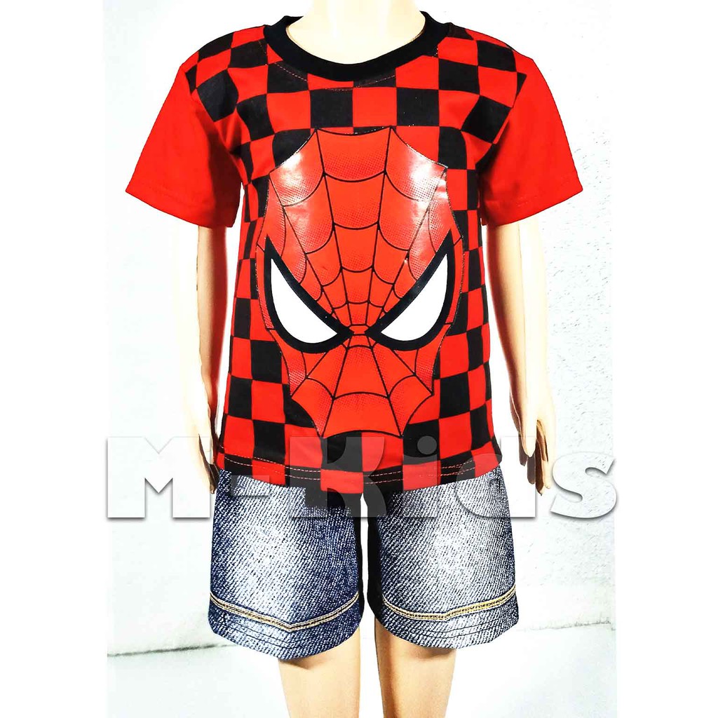 MKids88 - Baju Setelan Anak Laki-Laki CATUR / CHESS SPIDERMAN SKATEBOARD