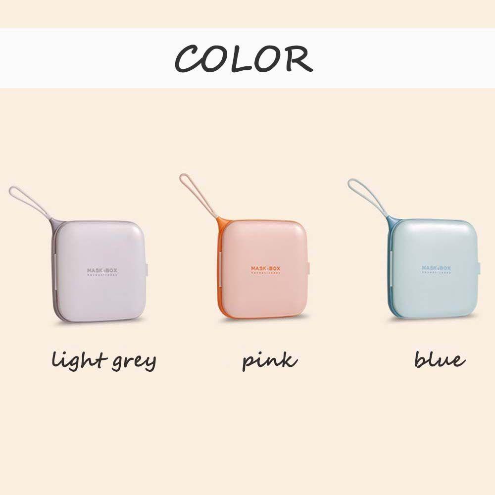 Solighter Disposable Case Square Wadah Wajah Tahan Debu Reusable