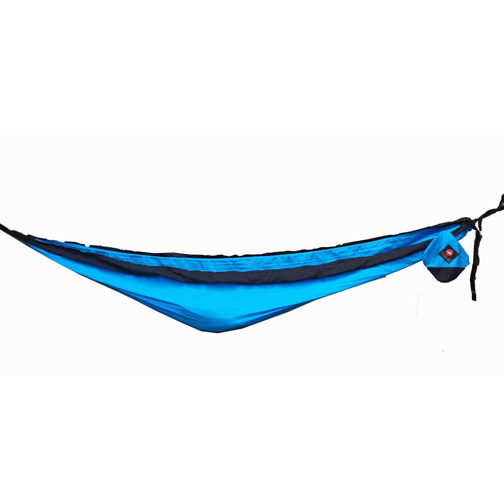 Hammock ayunan 2 warna bahan Crinkle Size Besar Webing Two buller