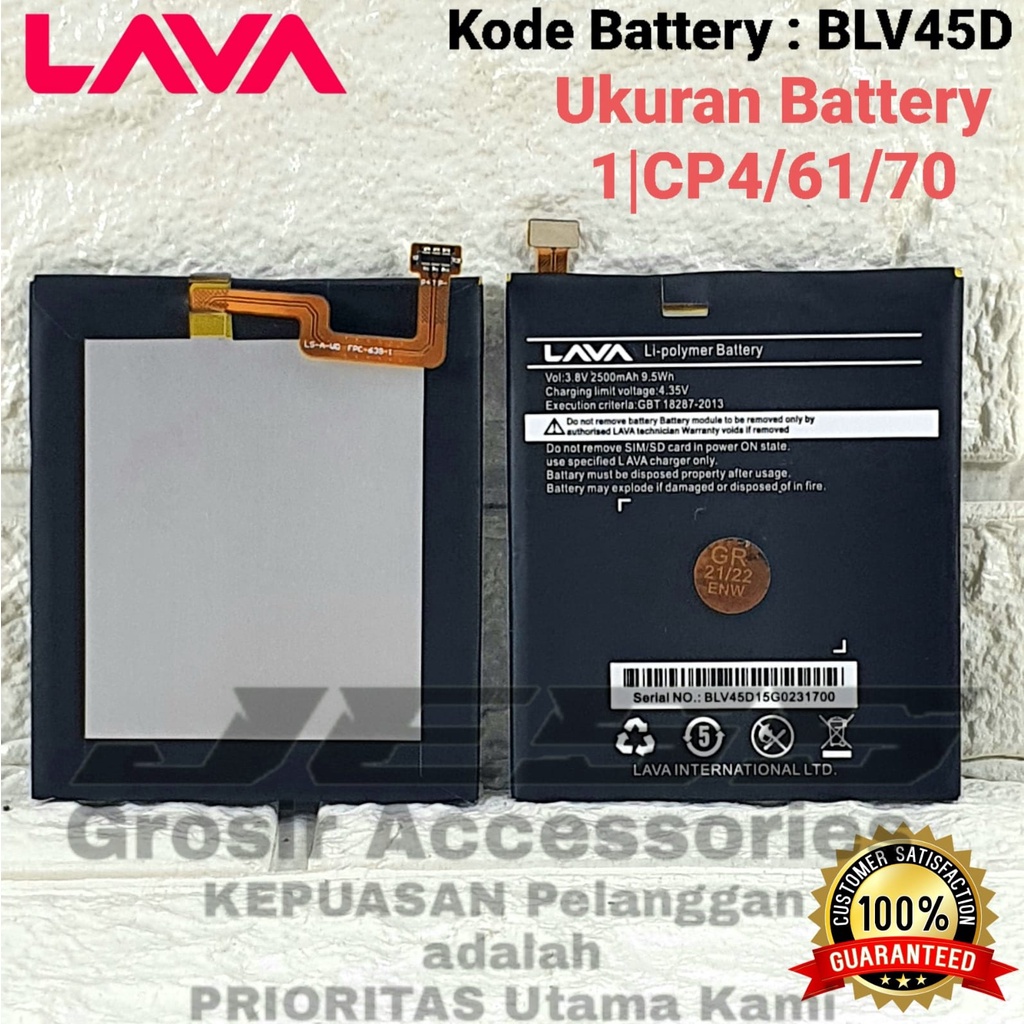 Baterai ORIGINAL LAVA Iris X5 ( 4G LTE ) - W2915 Kode Battery BLV45D