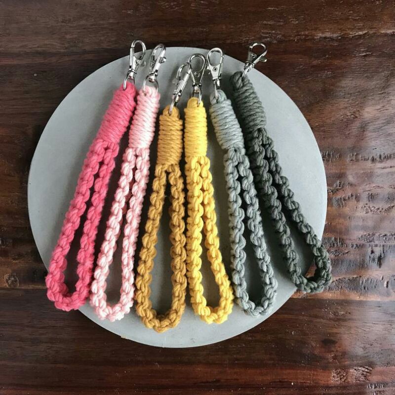 Macrame Wristlet Keychain / Key / Keychain / Gantungan / Gift