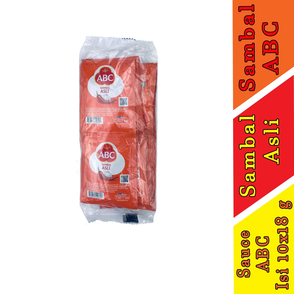 

Sambal Asli - Sambal ABC - Sauce ABC - Isi 10x15g