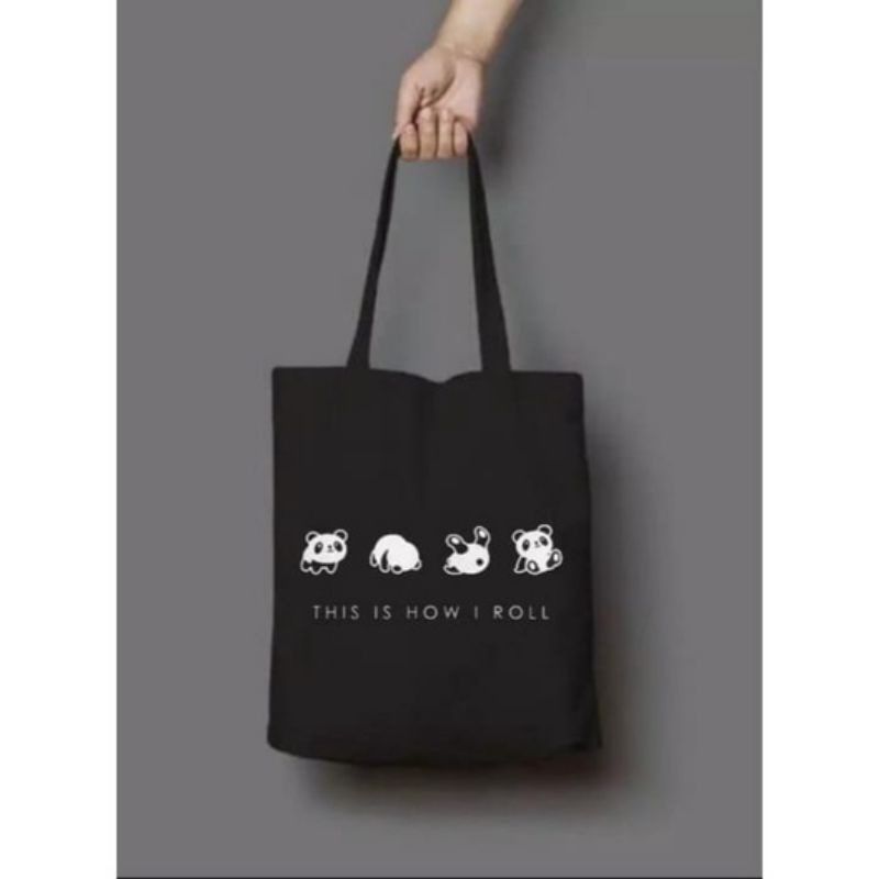 Tote Bag Totebag Tas Tote wanita murah custom motif (Pakai Perekat)