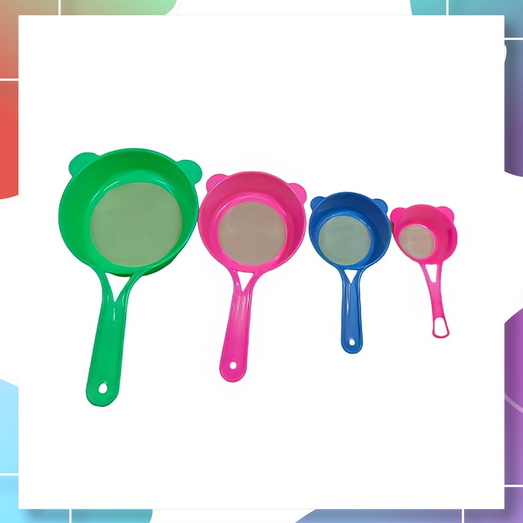 SARINGAN TEH PLASTIK / SARINGAN GAGANG PLASTIK / SARINGAN TEH KECIL-TANGGUNG-BESAR-JUMBO