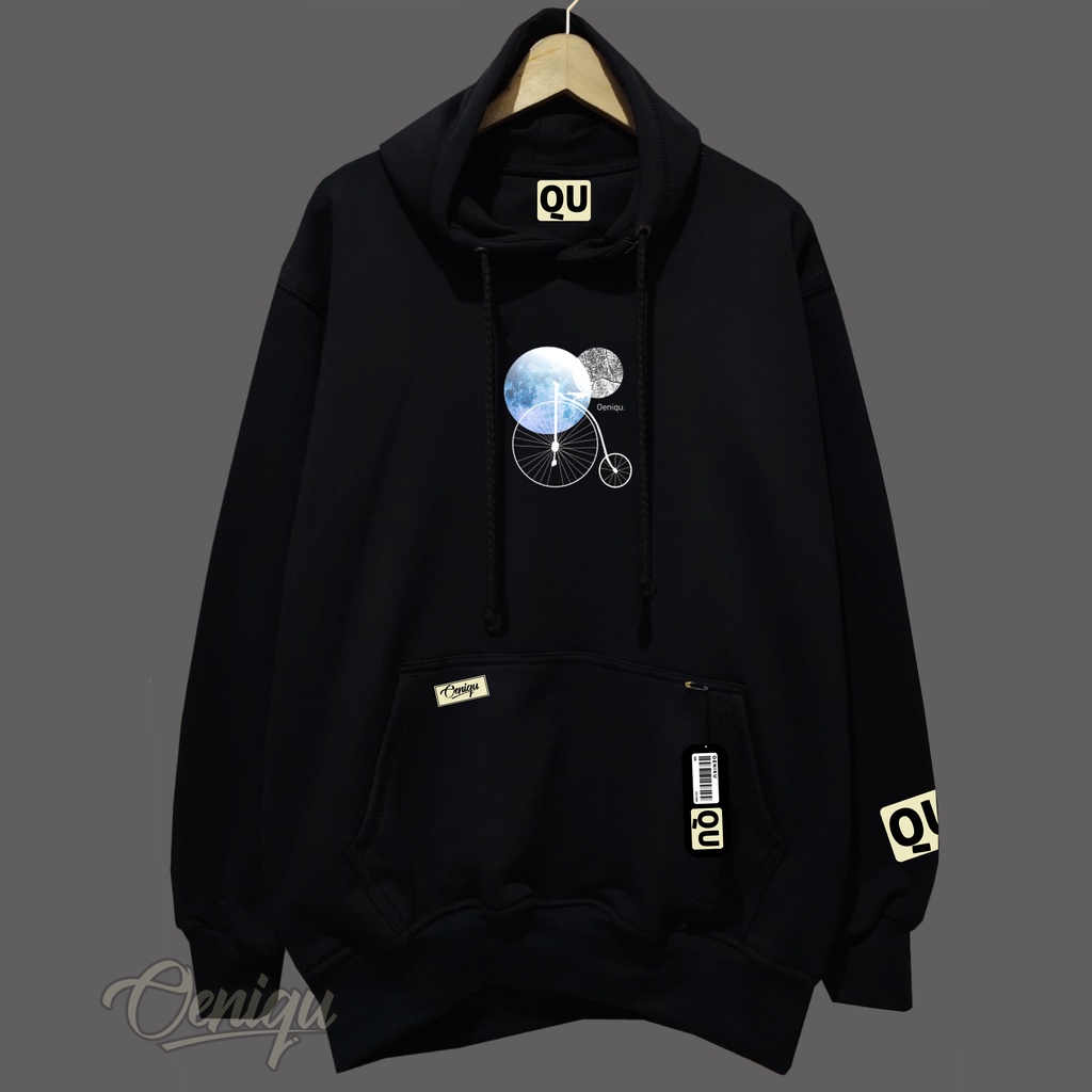 Hoodie oversize unisex original OENIQU size L sampai XXXXXL motif EARTH