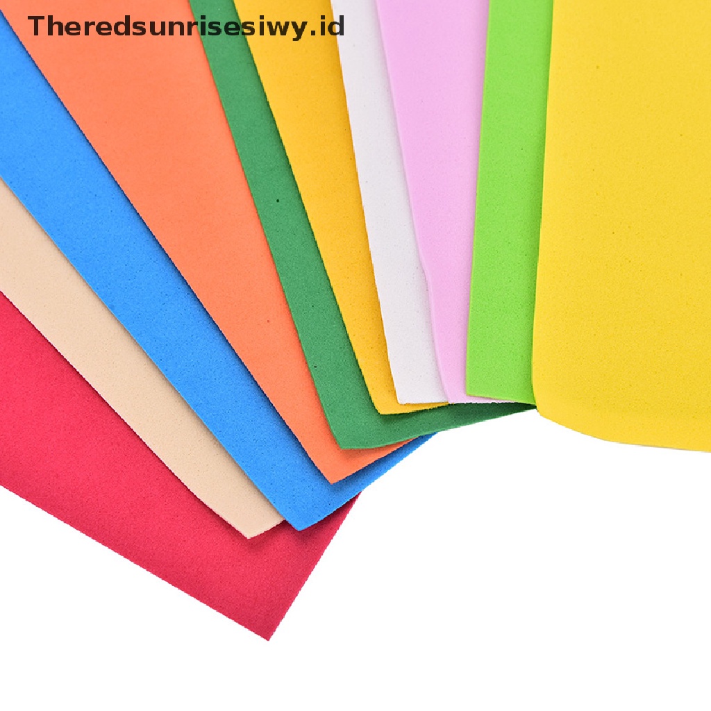 Theredsunrisesiwy.Id 10pcs / Pak Lembaran Busa Eva Handmade 260x185 X 2mm Untuk Craft Anak