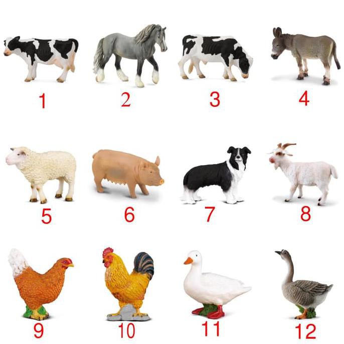 Jual Mainan Hewan Binatang Ternak Sapi Kuda Kambing Domba Babi Ayam ...