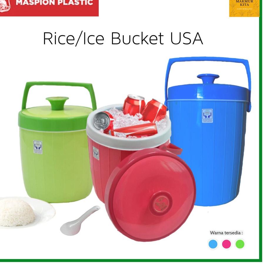 ✽ Termos Es Maspion 6 8 10 / Termos Nasi Maspion / Termos Es Batu / Rice Ice Bucket USA ☛
