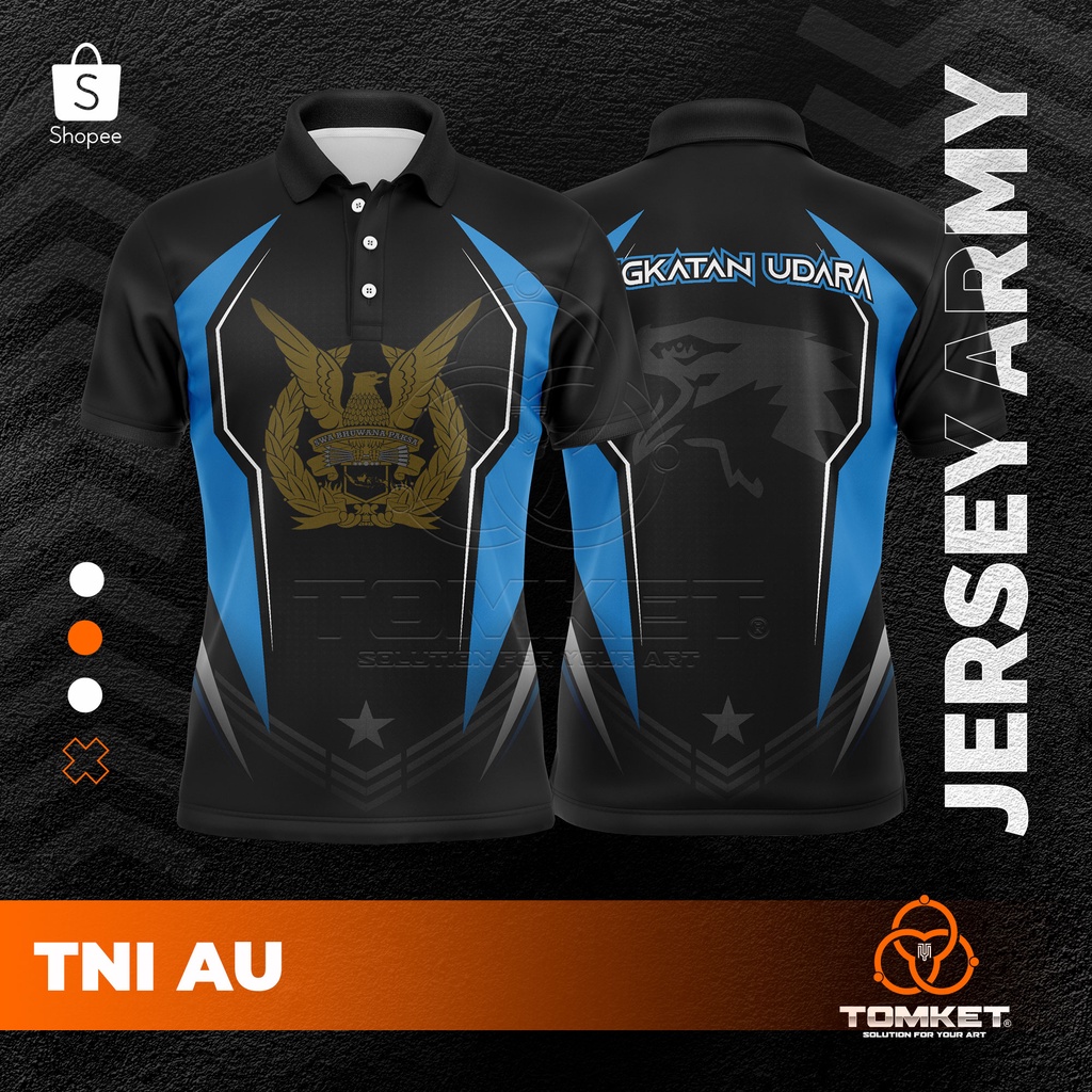 Baju Jersey Full Printing TNI AU-8