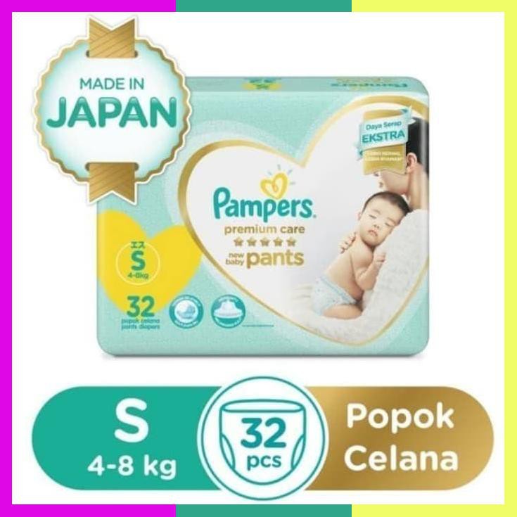 Pampers Premium Pants S32, M30, L24, Xl21... S 32 M 30 L 24 Xl 21 M30 Putih
