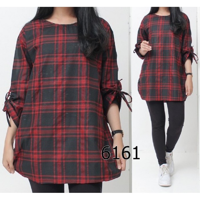Blus Wanita Model Off-Shoulder Dan Bubble Dengan Bahan Sifon  3875GW Jumbo Regina [Baju Atasan Wanit
