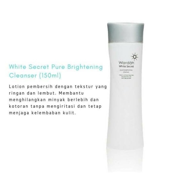 Pembersih Wajah Wardah White Secret Pure Brightening Cleanser 150 Ml Indonesia