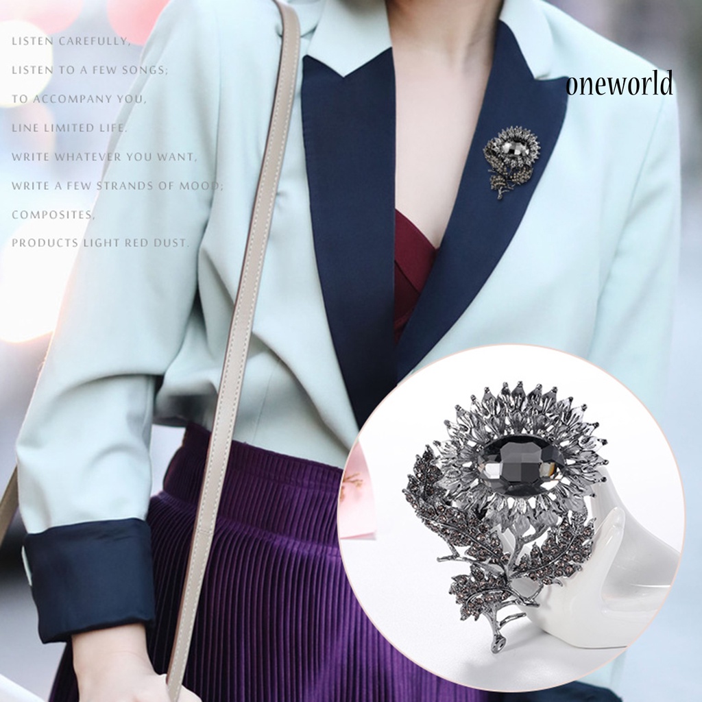 OW@ Brooch Fashion Easy to Match Clothes Accessories Elegant Tulip Flower Brooch Pin for Gifts