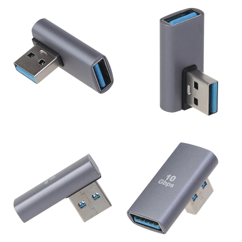 Zzz Adapter Konverter USB Ke USB 3.0 Sudut Kanan 90 Derajat Untuk Laptop