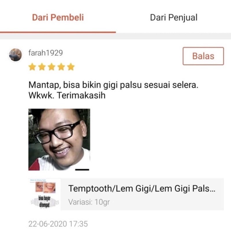 TERMURAH !! 1000 BUTIR TEMPTOOTH GIGI PALSU SEMENTARA PENAMBAL GIGI PATAH RENGGANG / TEMTOOTH / BAHAN TAMBAL GIGI BOLONG BERLUBANG / TEMPORARY TOOTH INSTAN PRAKTIS / TEMPTOOTH GINGSUL PATAH LEM TIRUAN MURAH ORIGINAL ISI 200 / 500 / 400 / 150 / 100 BUTIR