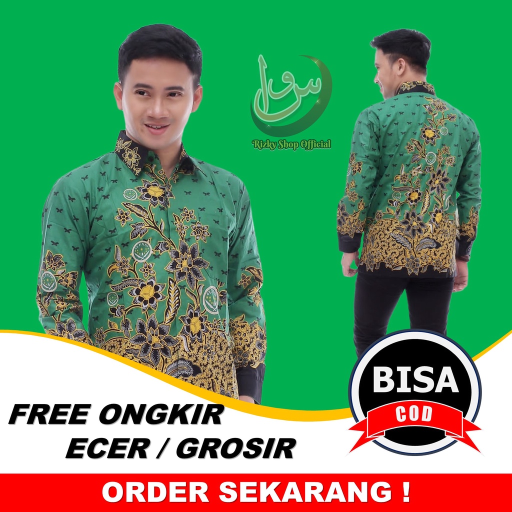 Batik IPNU IPPNU Pekalongan Dampar - Batik IPNU IPPNU Nasional - Baju Kemeja Batik IPNU IPPNU - Bati