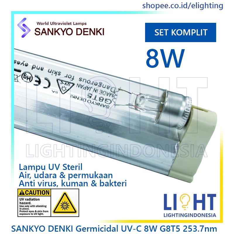 sankyo denki G8T5 Lampu Sterilisasi UV