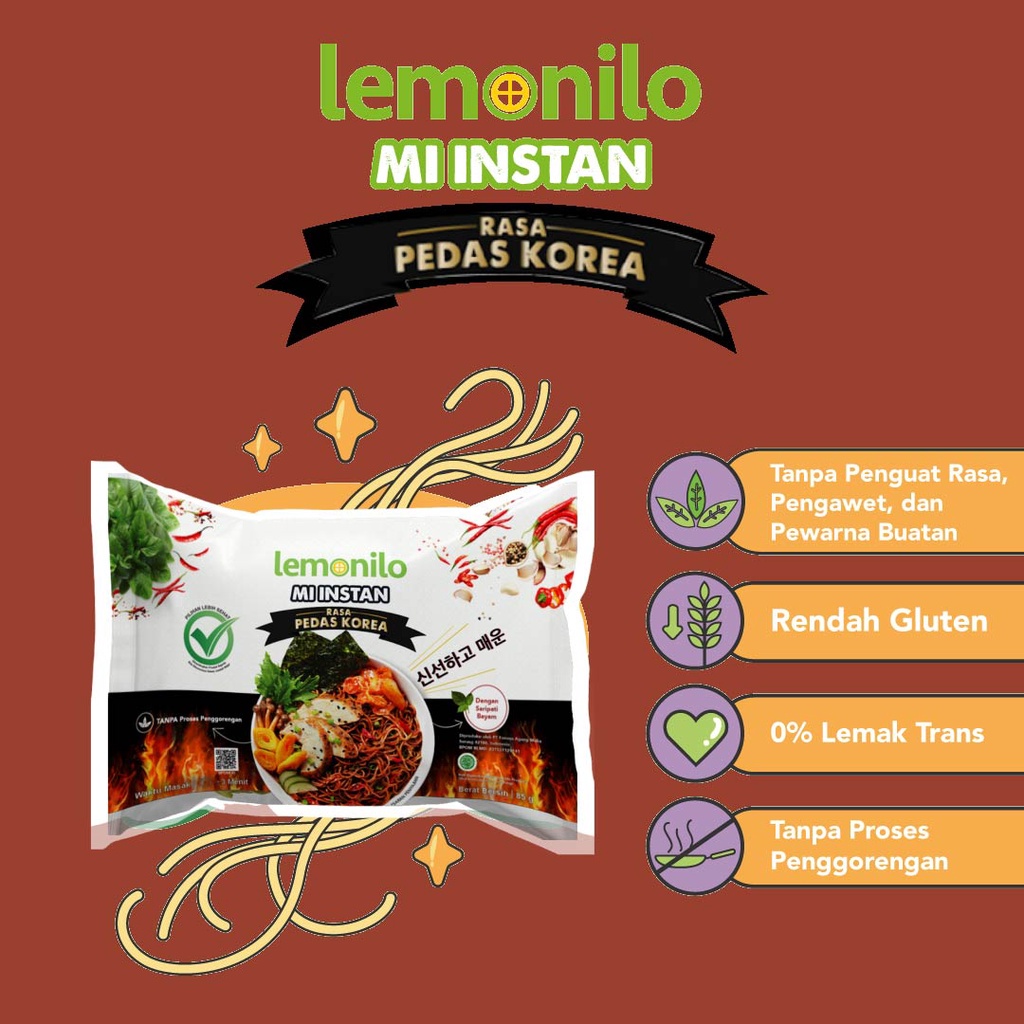 mie lemonilo pedas korea | Lemonilo Mie Instan Goreng Rasa Pedas Korea