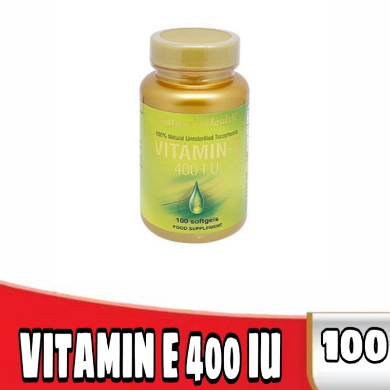 NATURES HEALTH VITAMIN E 400 iu 100 Softgel