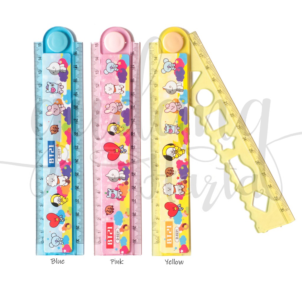 

Penggaris Lipat BT21 Penggaris Lucu Ruler Boyband Korea Unik GCC 316002