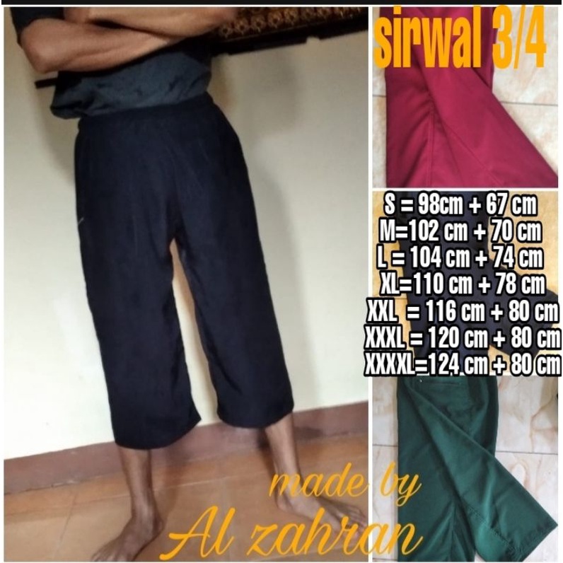 celana pangsi cingkrang 3/4 celana adat /tradisional/silat /sontog /sirwal size s-xxxxl bisa COD