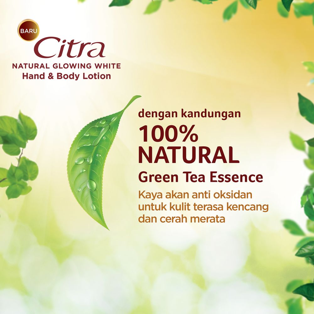 CITRA BENGKOANG GREEN TEA BODY LOTION NATURAL GLOW UV 380ML