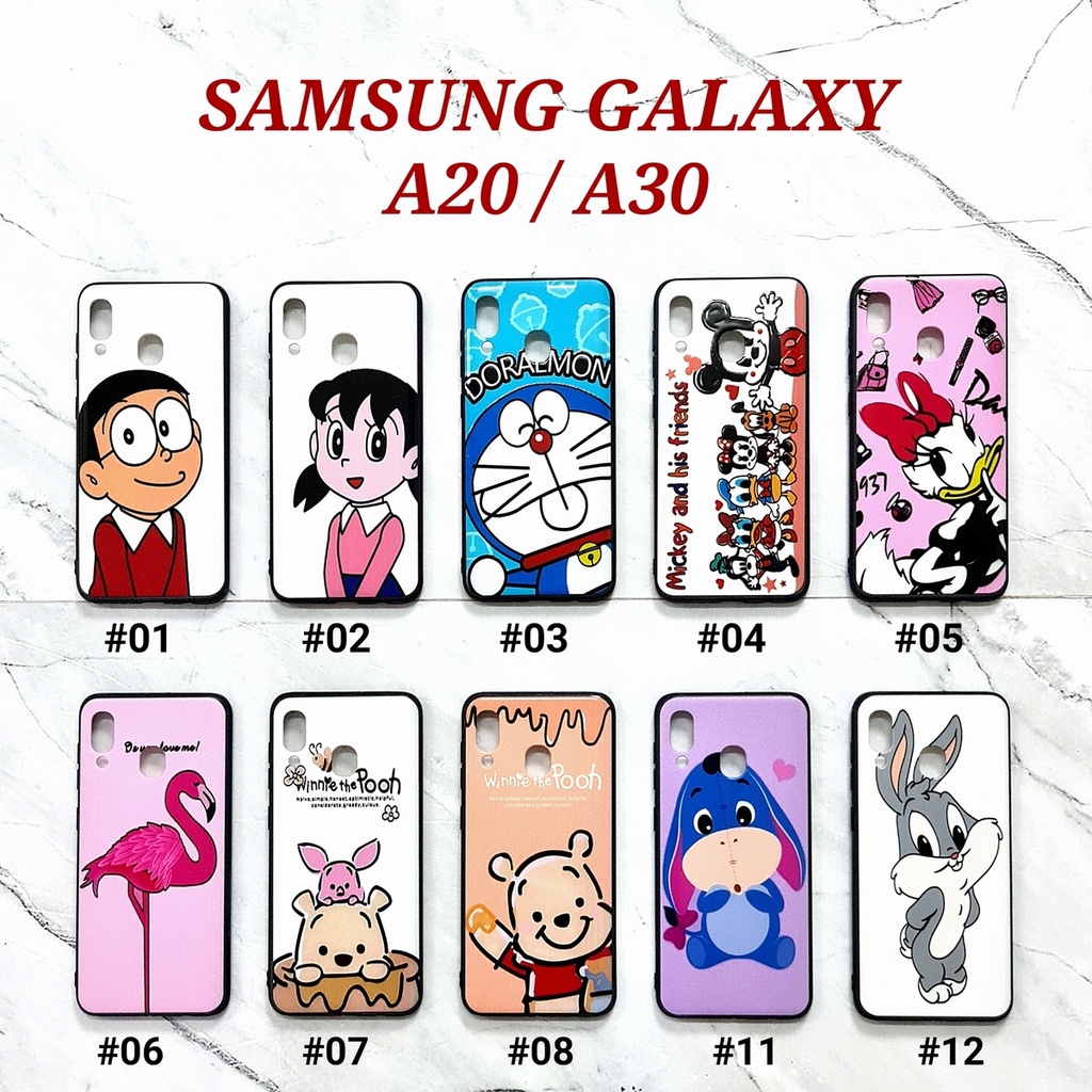 [ BUY 1 GET 1 FREE ] FDL - SAMSUNG A20 A30 A40 A50 A30S A50S A70 A6 2018 A6 PLUS A750 A7 2018 | DISLINE Soft Hard Case Cartoon texture embos UV