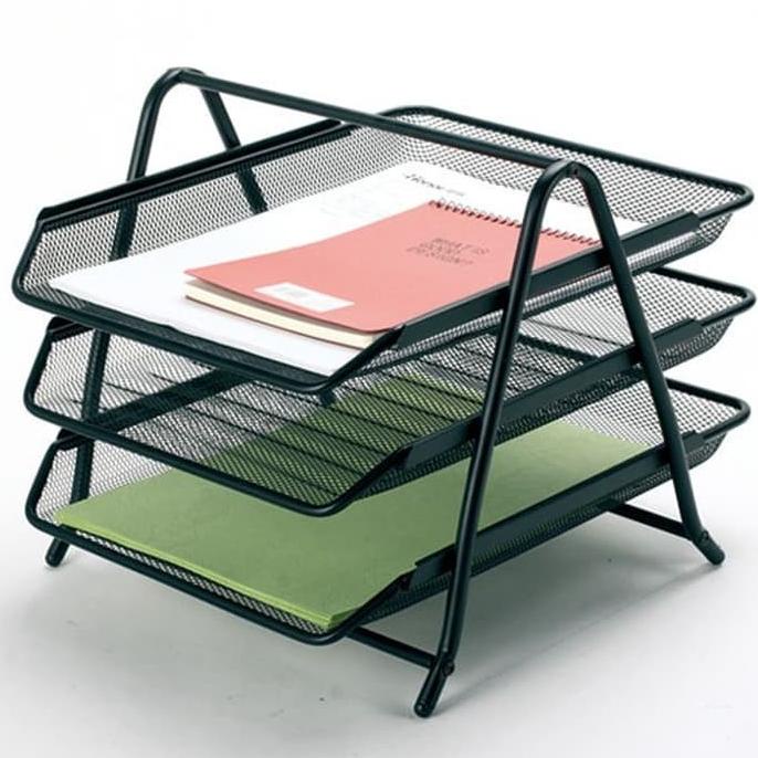 

Office & Stationery | Document Organizer | Rak Kertas Surat Letter Tray Besi Susun 3 Murah! | Best Seller