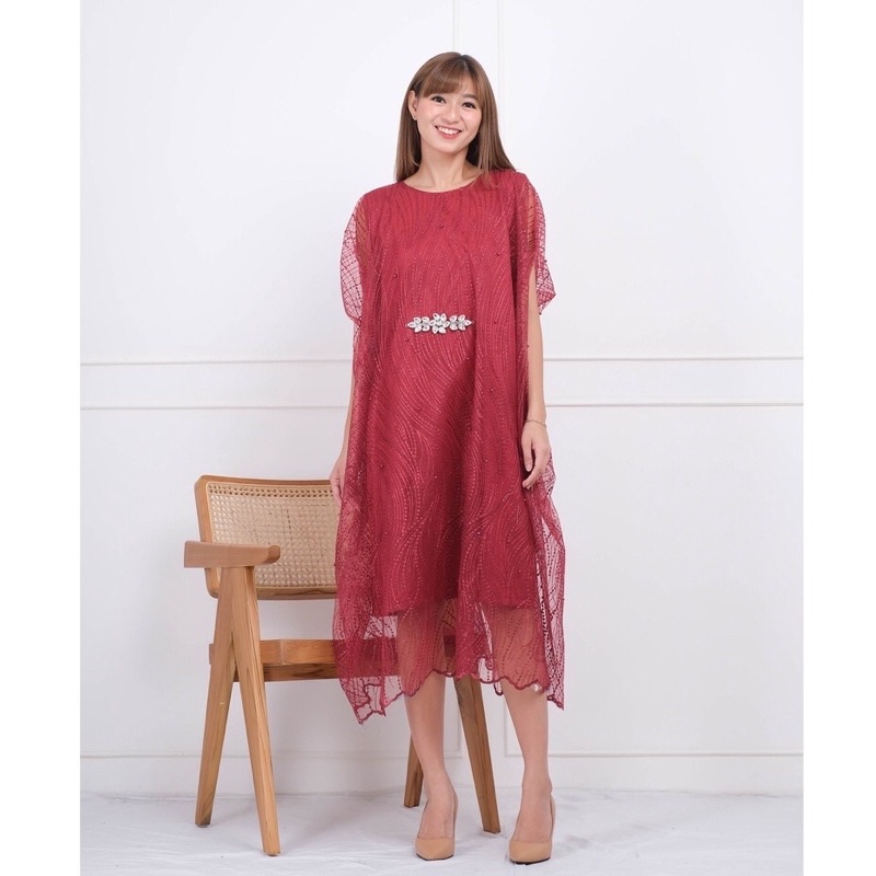 Olivia dress Kaftan tile Broklat  Dress bridesmaid Dress wisuda Dress kondangan Dress pesta Dress Le