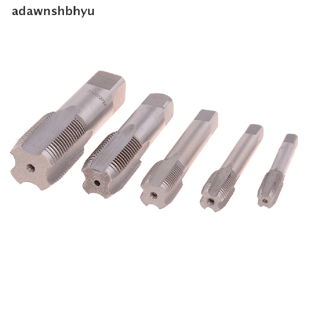 Adawnshbhyu G1 /8 1/4 3 /8 1/2 3/4 HSS Lancip Pipe Tap BSP Alat Pemotong Ulir Sekrup Metal