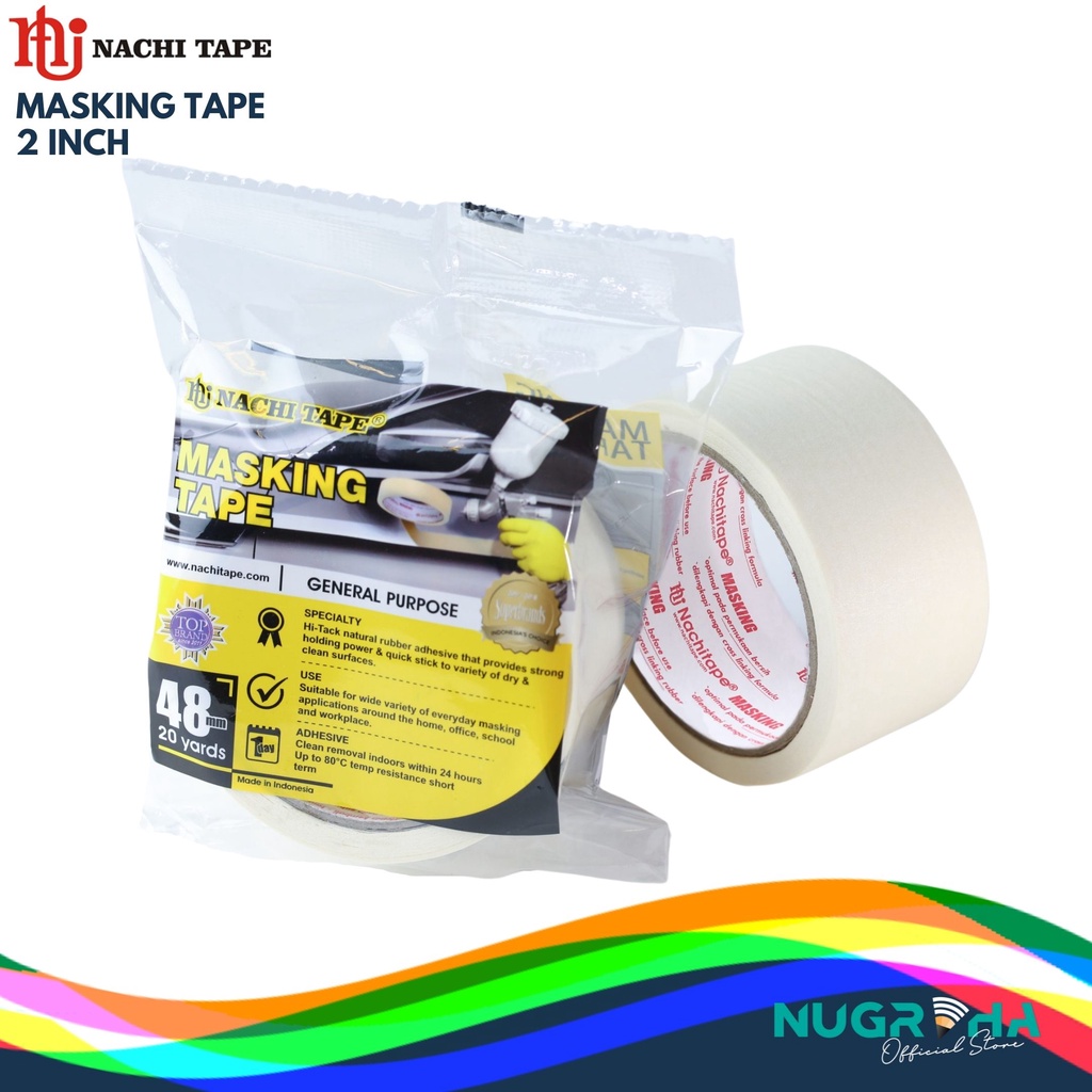 

ISOLASI KERTAS / MASKING TAPE NACHI 2” 48 MM