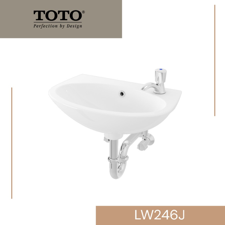 TOTO Wastafel Gantung LW246J Complete Set