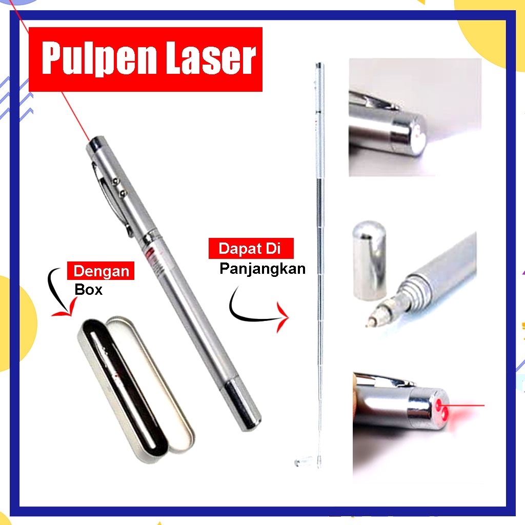 Pulpen Pointer Box Premium Presentasi Pena 5 In 1 Laser Pulpen Pen Exclusive Pena Laser Pointer Box Premium Presentasi Stik Komando - Pulpen Dengan Box Mewah