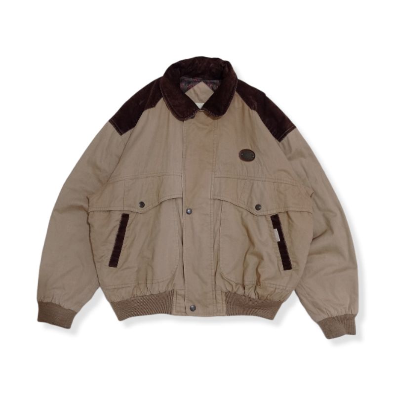 Jaket harrington amour suede vintage second
