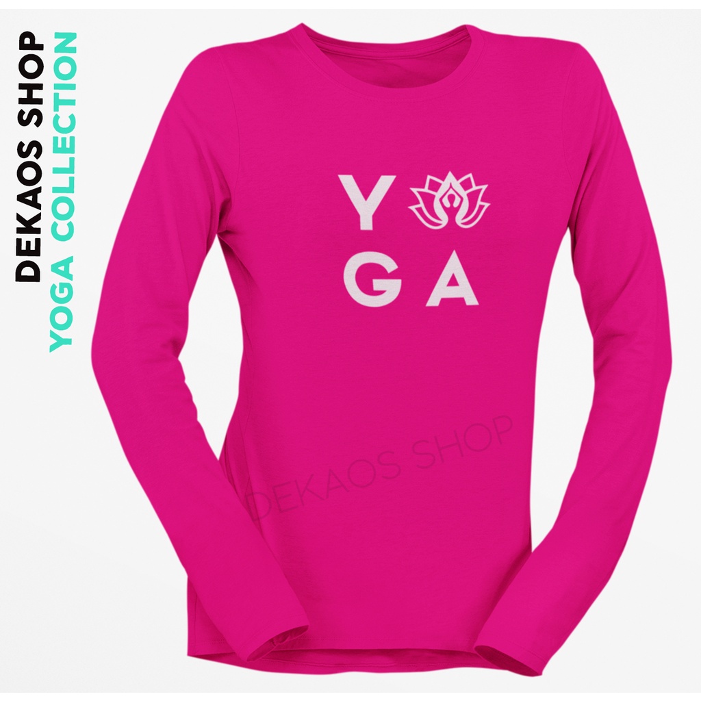 SUPERKAOS/ ATASAN YOGA WANITA / BAJU KAOS YOGA / BAJU SENAM WANITA / YOGA LENGAN PANJANG / KAOS YOGA