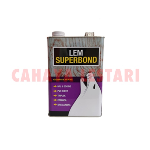 

Lem Serbaguna / Lem Kuning Kayu Superbond Ungu Galon 2.5 Kg