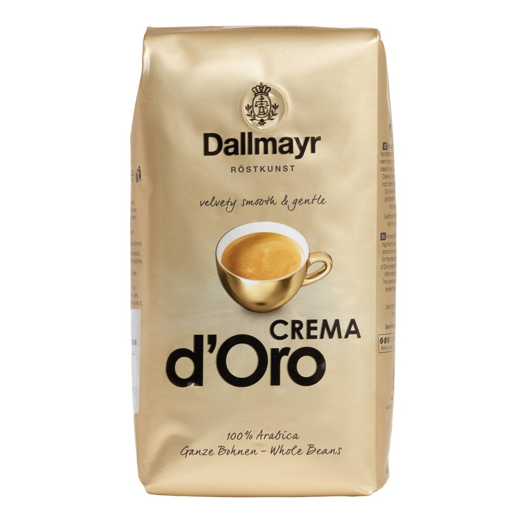 

Dallmayr Crema D'Oro Whole Roasted Bean Coffee.