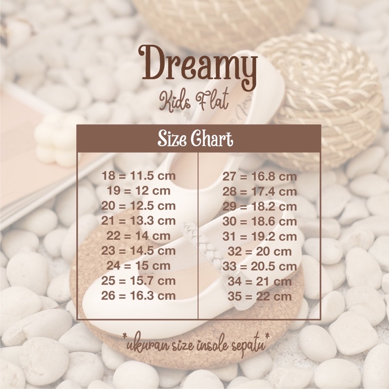 CLOEVKIDS - Dreamy Size 22-35 Sepatu Flatshoes Ballet Anak Perempuan
