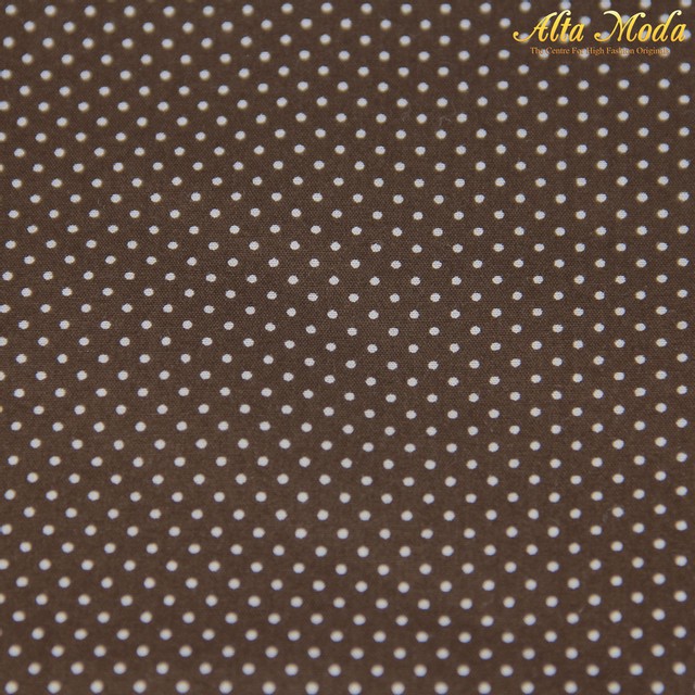 

Alta Moda Katun Cokelat Polkadot Putih (1M)