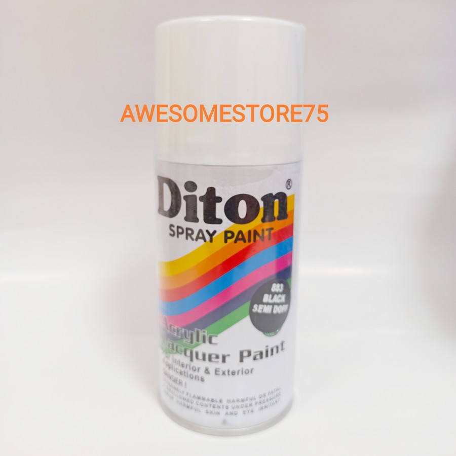 DITON 883 BLACK SEMI DOFF Hitam Semi Doff Dopp Cat Semprot Pilox Pylox