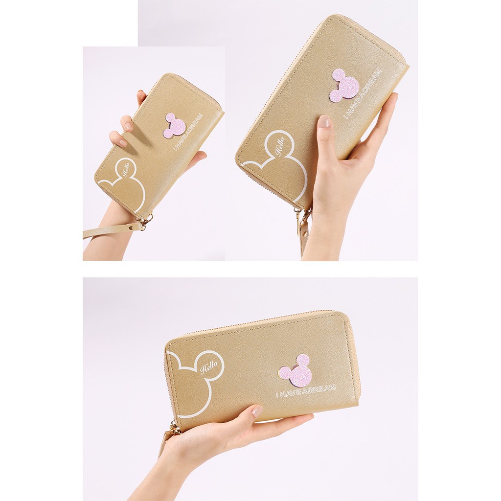 ♥TMALL88♥ Dompet Panjang Wanita Motif Micky Mouse Import Real Pict