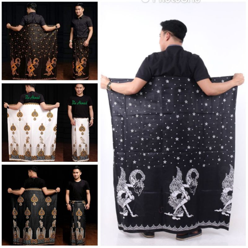 Sarung batik original, Sarung batik Pekalongan, sarung motif wayang, sarung gunungan, sarung