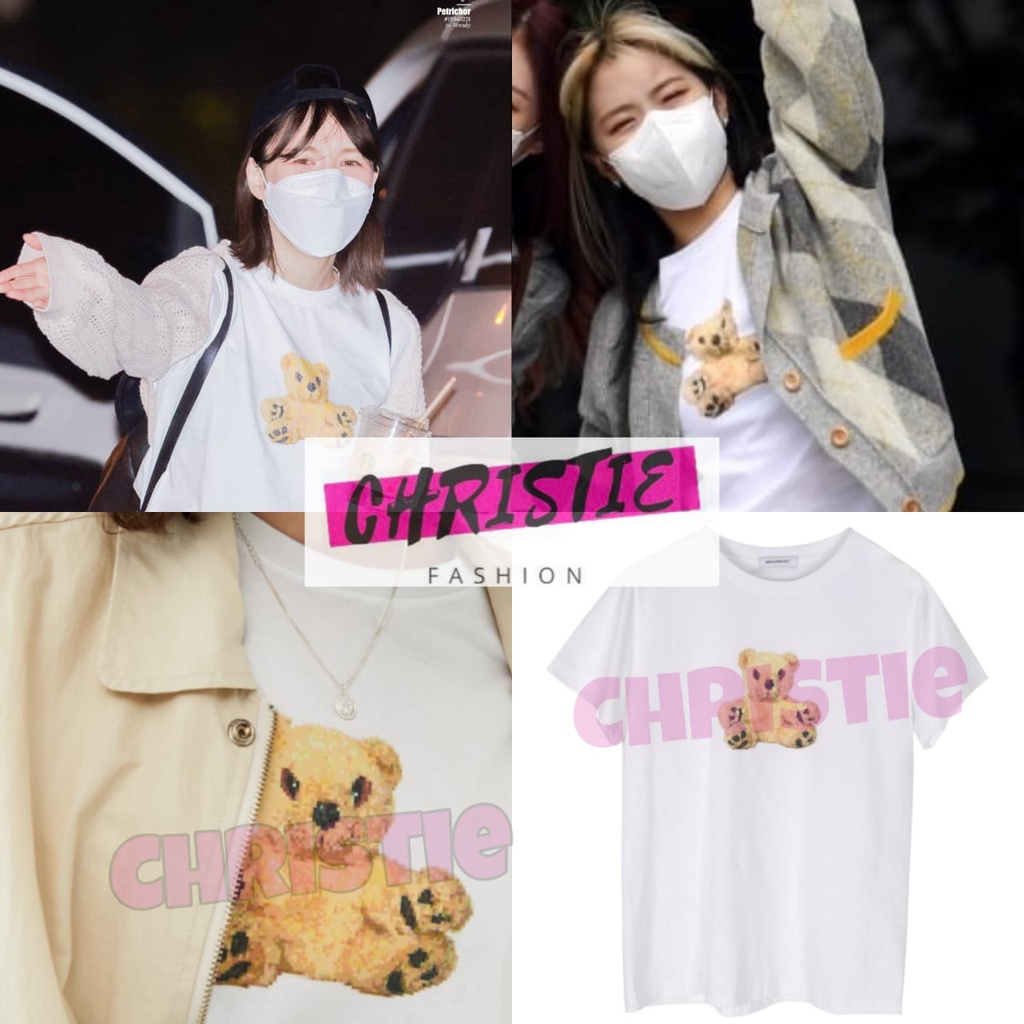 [COD] KAOS BAD PIXEL BEAR WENDY RYUJIN S-XXL 13 WARNA / T-SHIRT KPOP RED VELVET ITZY REVELUV MIDZY K