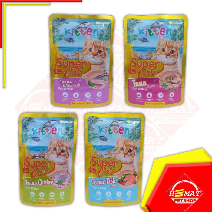 Super Cat Makanan Basah Kucing Wet Food SuperCat 85 Gram wet Food